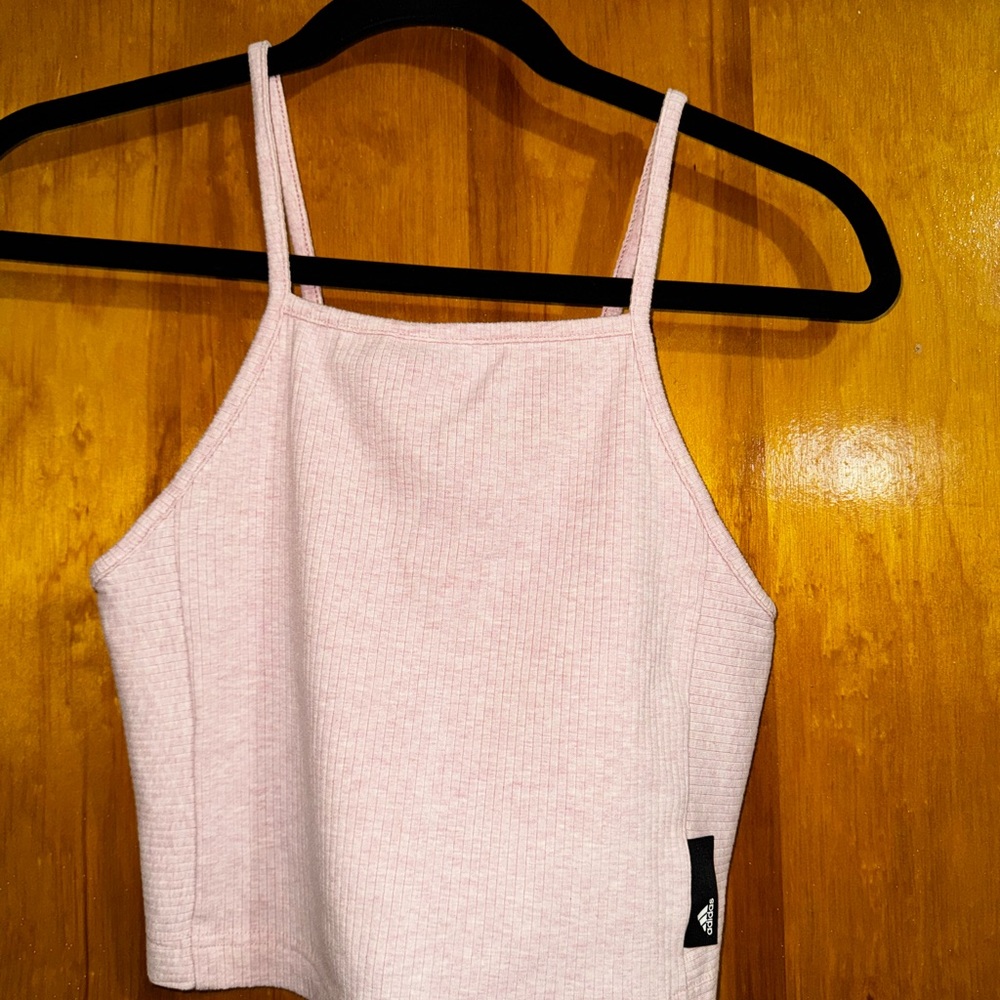 Adidas Pink Crop Tank Top